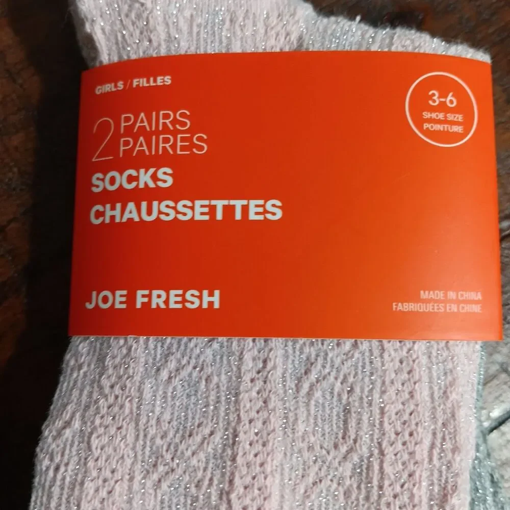 Joe Fresh  2 Pairs Girls Shoes Size  3-6